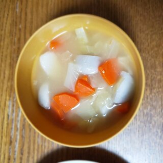 キャベツ&小芋&人参のお味噌汁